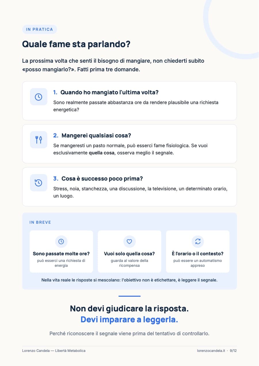 Pag. 9 · Quale fame sta parlando?, dal PDF
